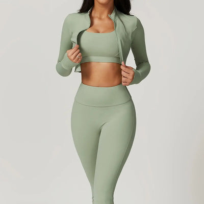 3 pieces Women Workout Outfit ChicAvenue
