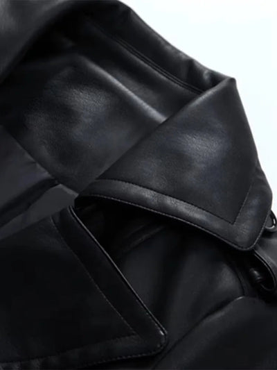 Mauroicardi Synthetic Leather Jacket ChicAvenue