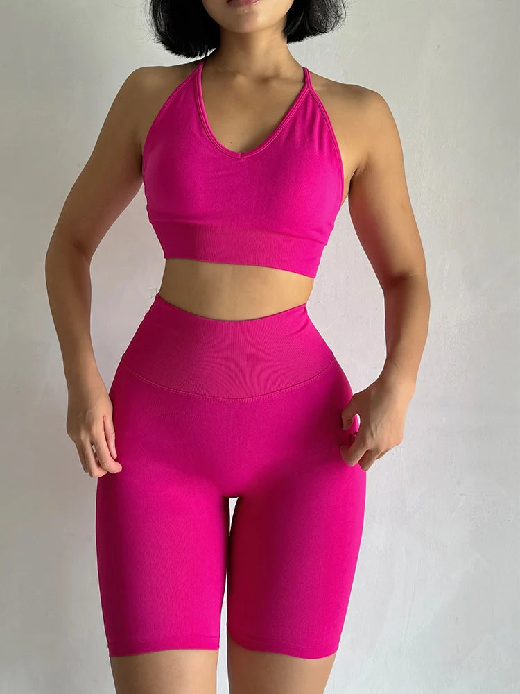 2 Pcs Yoga Sets High Waist ChicAvenue