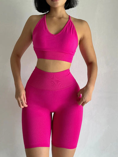 2 Pcs Yoga Sets High Waist ChicAvenue