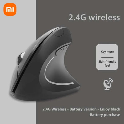 Xiaomi Wireless Vertical Mouse Bluetooth 2.4GHz Ergonomics Gaming Mouses 1600DPI Adjustable Offices Optical Electronic Keyboards ChicAvenue