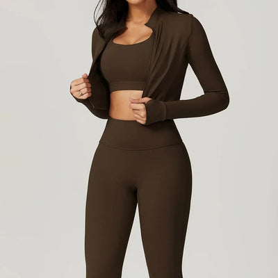 3 pieces Women Workout Outfit ChicAvenue