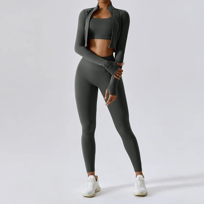 3 pieces Women Workout Outfit ChicAvenue