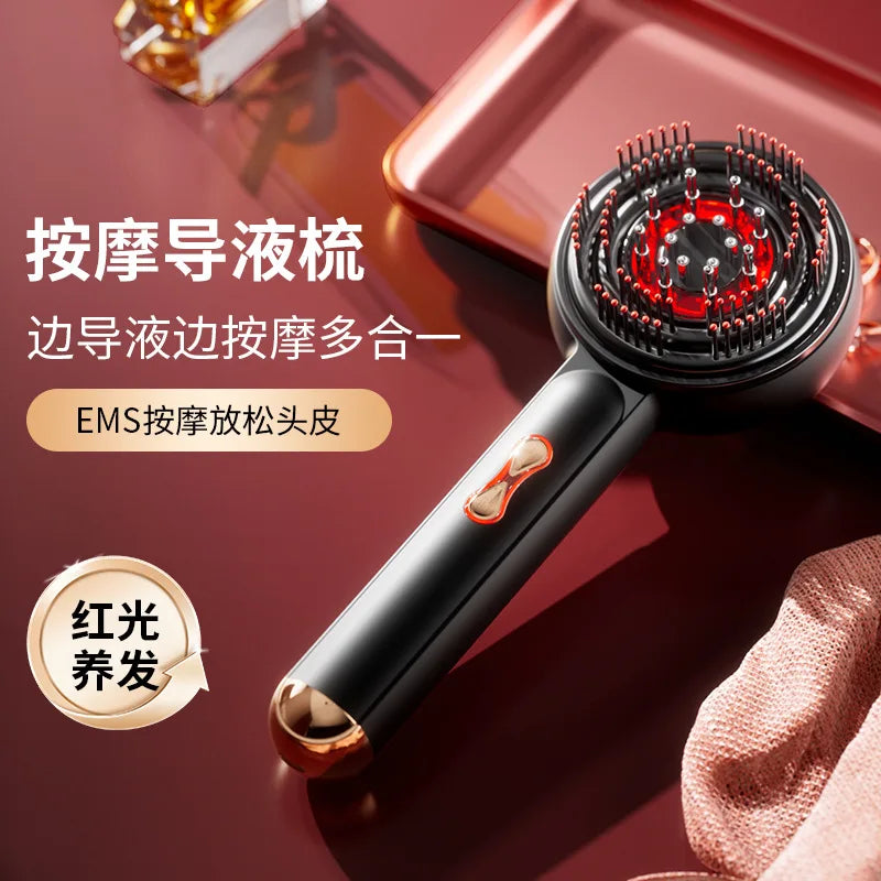 Red light electric massage comb, kneading and revitalizing hair growth massager, scalp medicine device, hair care hair guide, li ChicAvenue