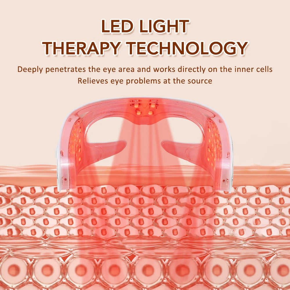 Vibration Eye Massager LED Light Therapy Anti-Aging Eye Care Fatigue Relief Relaxation Relieve Dark Circle Electric Eye Massager ChicAvenue