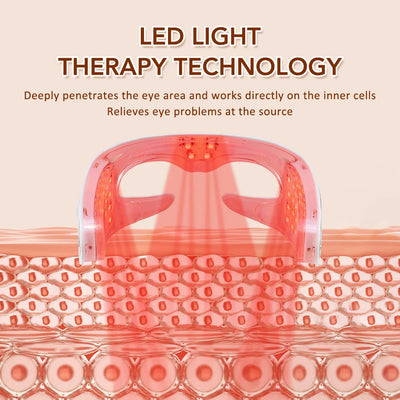 Vibration Eye Massager LED Light Therapy Anti-Aging Eye Care Fatigue Relief Relaxation Relieve Dark Circle Electric Eye Massager ChicAvenue