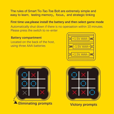 Tic Tac Toe Electronic Chessboard ChicAvenue