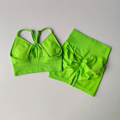 2 Pcs Yoga Sets High Waist ChicAvenue