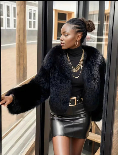 Synthetic fur Luxe ChicAvenue