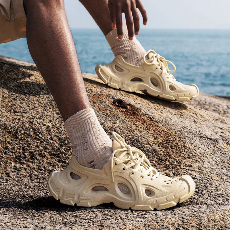 men trendy enclosed sandals ChicAvenue