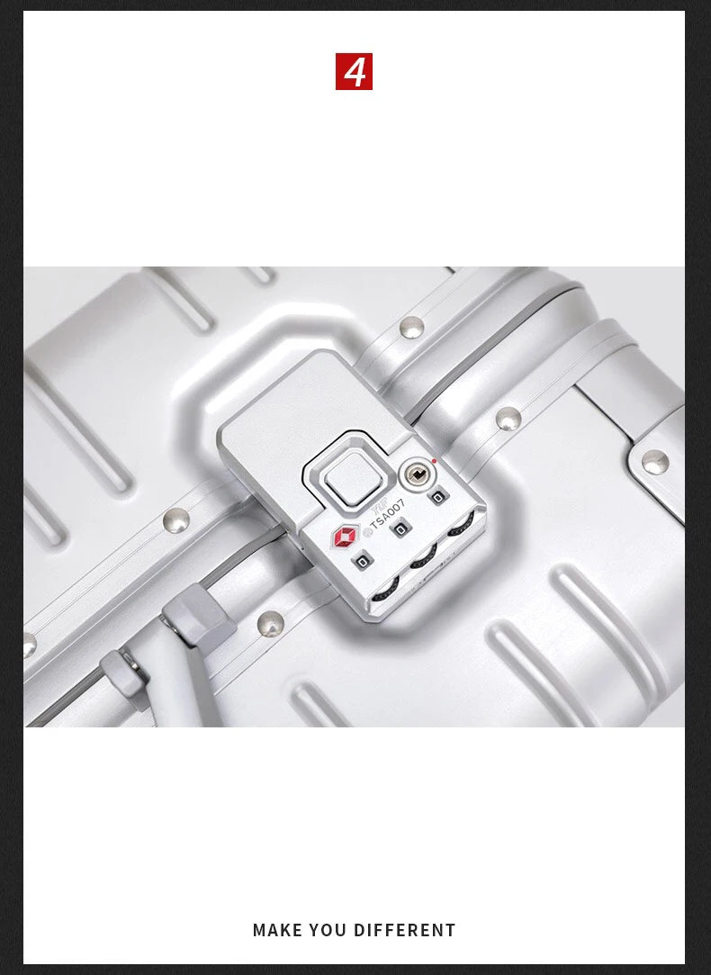 Aluminium Alloy Travel Suitcase ChicAvenue