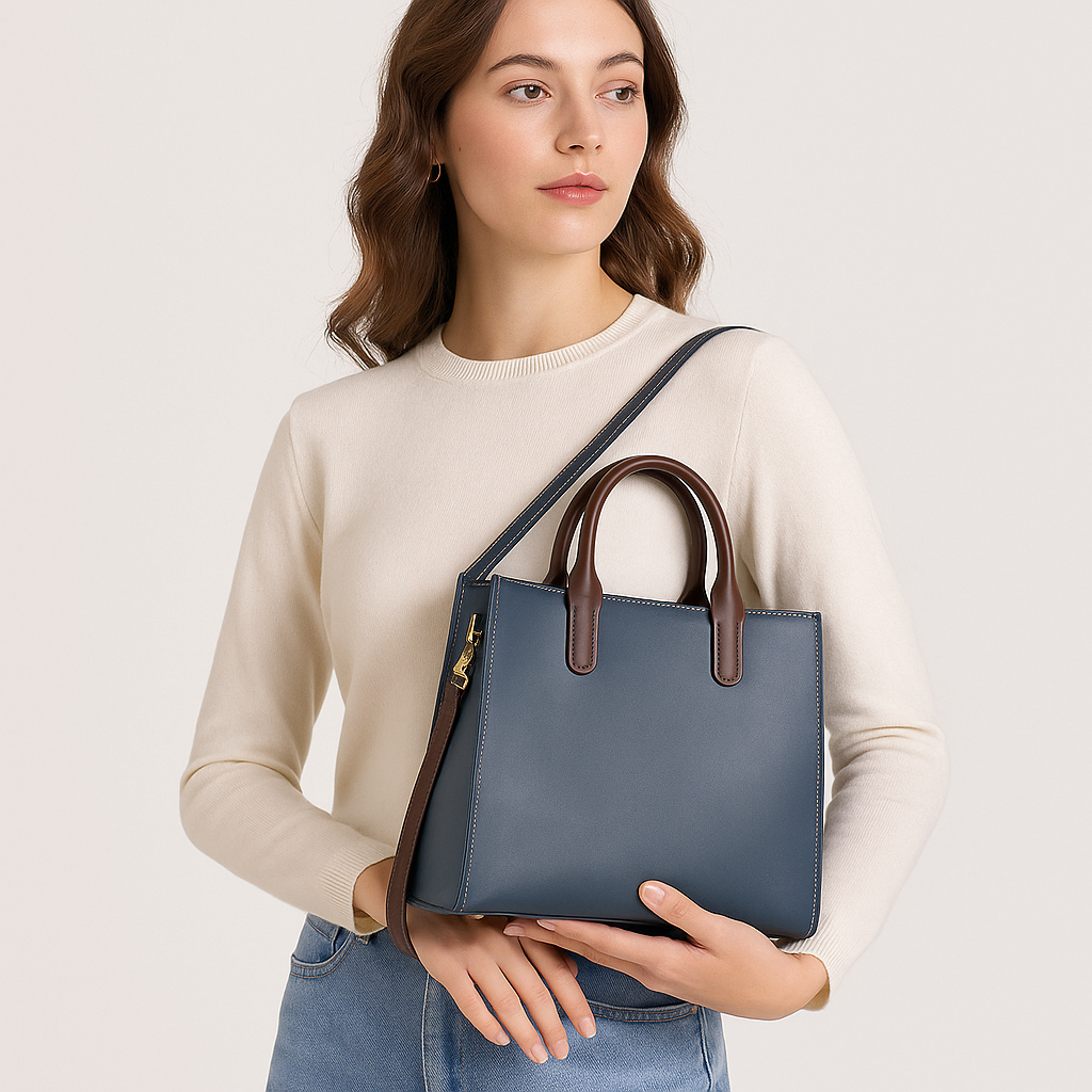 Leather handbag Averra