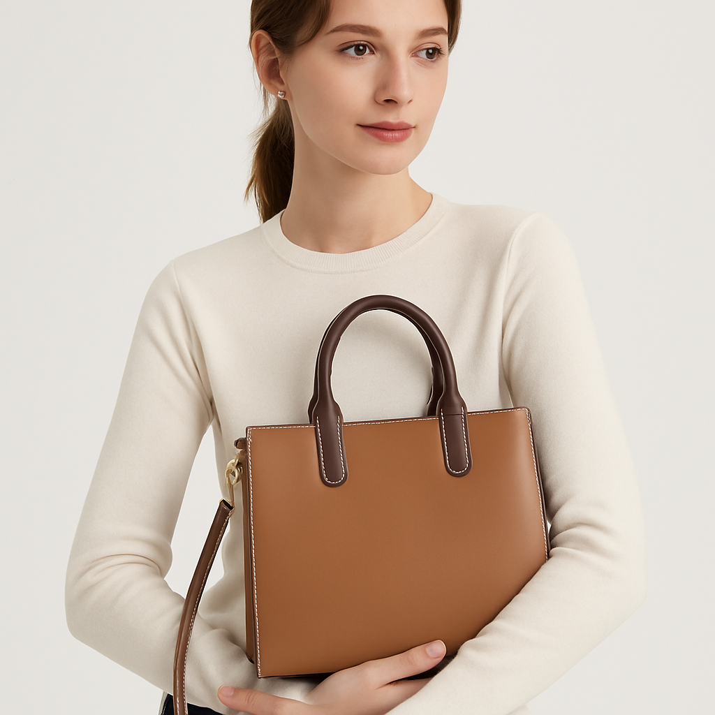Leather handbag Averra